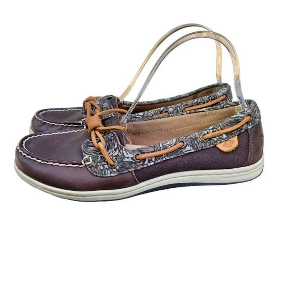 Sperry‎ Top Sider Women's Barrelfish Animal Print Boat Shoe Size 8 - Picture 1 of 7